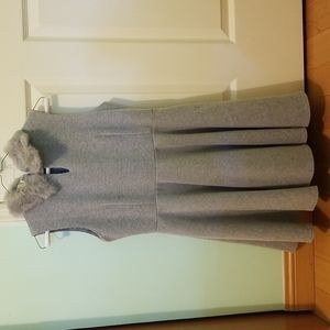 Grey mini winter dress